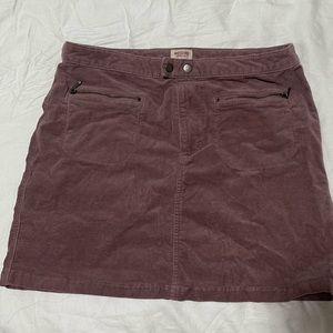 Corduroy mini skirt